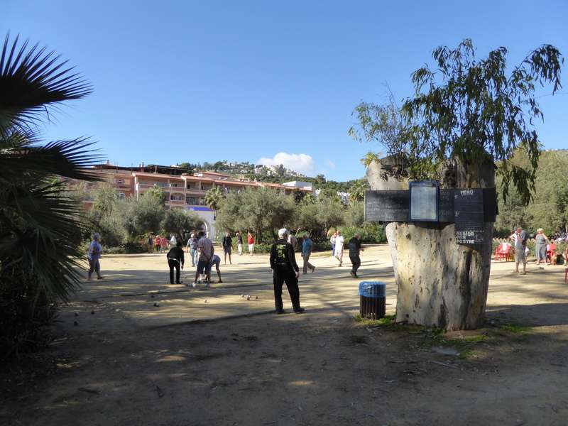 Petanque Pozuelo Park, located at the far end of Velilla Beach. Read more on Almunecarinfo.com