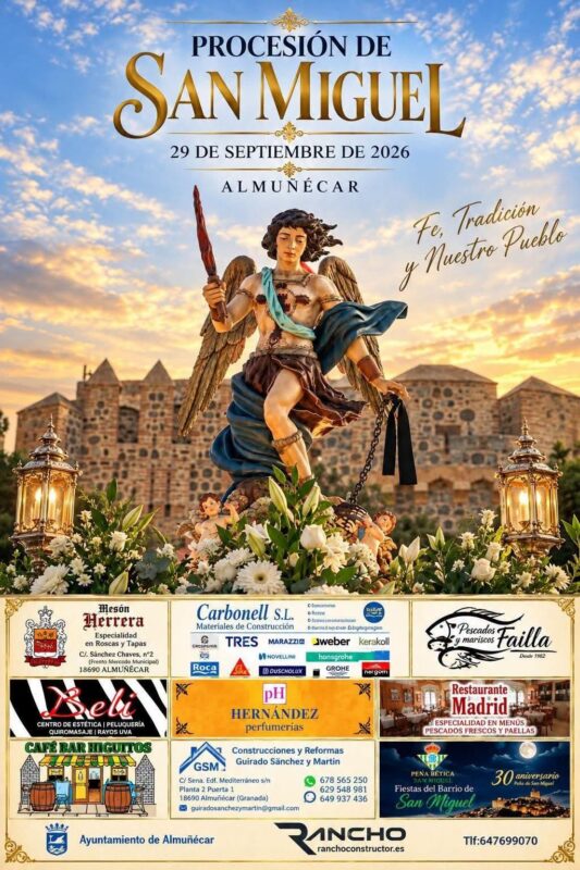 Fiestas de San Miguel Barrio del Castillo Almuñécar 2026. Read more on Almunecarinfo.com